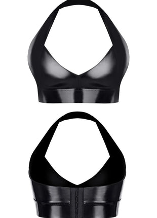 schwarzes Damen-Top TDBettina001 von Demoniq Total Domination Collection - S / schwarz - Top