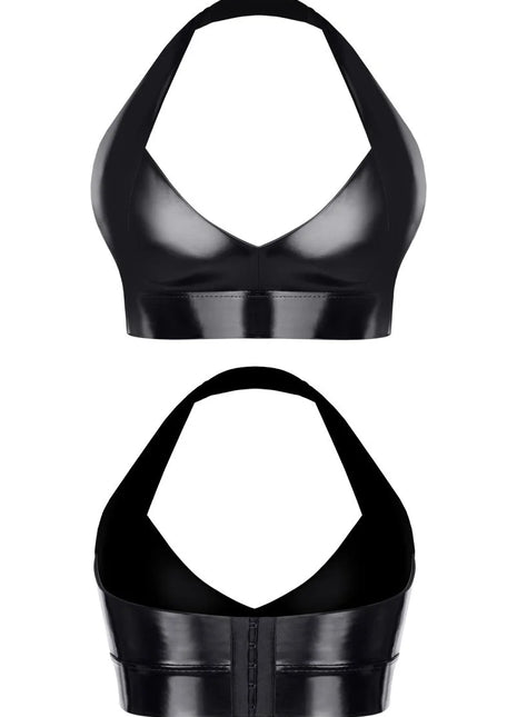 schwarzes Damen-Top TDBettina001 von Demoniq Total Domination Collection - S / schwarz - Top