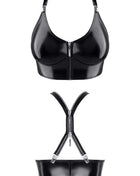schwarzes Damen-Top TDEike001 von Demoniq Total Domination Collection - S / schwarz - Top