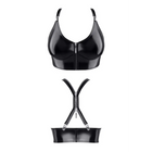 schwarzes Damen-Top TDEike001 von Demoniq Total Domination Collection - S / schwarz - Top