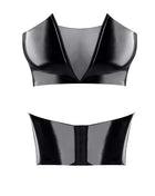 schwarzes Damen-Top TDGerda001 von Demoniq Total Domination Collection - S / schwarz - Top