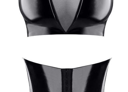 schwarzes Damen-Top TDGerda001 von Demoniq Total Domination Collection - S / schwarz - Top