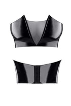 schwarzes Damen-Top TDGerda001 von Demoniq Total Domination Collection - S / schwarz - Top
