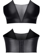 schwarzes Damen-Top TDHilda001 von Demoniq Total Domination Collection - S / schwarz - Top