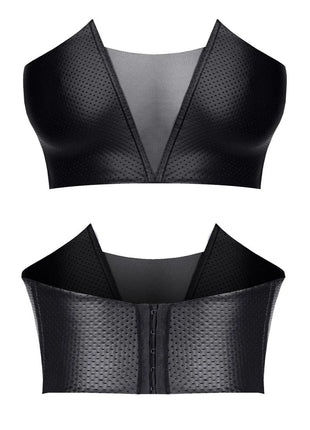 schwarzes Damen-Top TDHilda001 von Demoniq Total Domination Collection - S / schwarz - Top