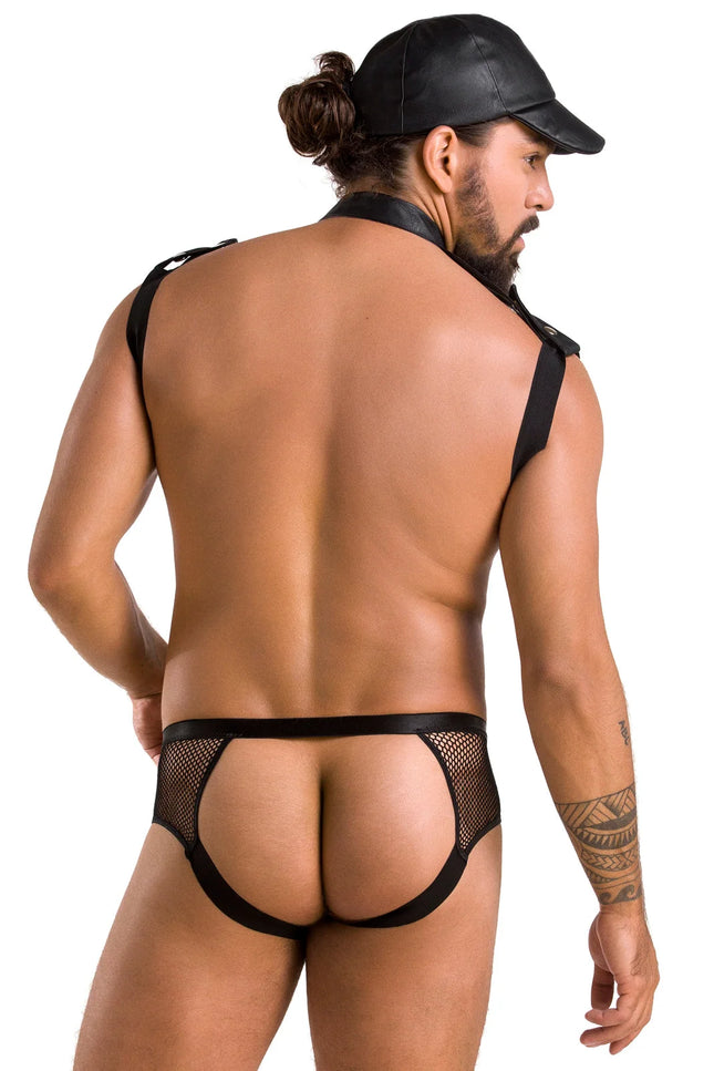 schwarzes Harness Set 038 von Passion - Herren-Set