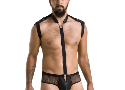 schwarzes Harness Set 038 von Passion - S/M / schwarz - Herren-Set