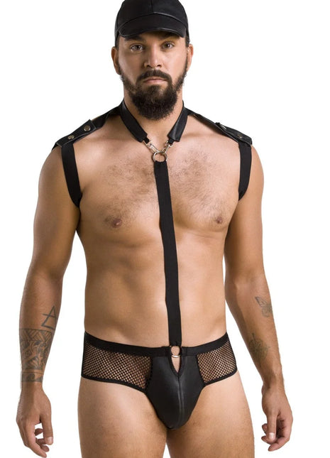 schwarzes Harness Set 038 von Passion - S/M / schwarz - Herren-Set