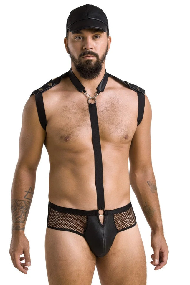 schwarzes Harness Set 038 von Passion - S/M / schwarz - Herren-Set