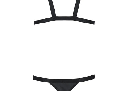schwarzes Harness Set 039 von Passion - Herren-Set