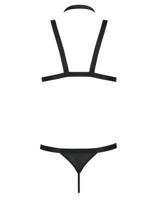 schwarzes Harness Set 039 von Passion - Herren-Set
