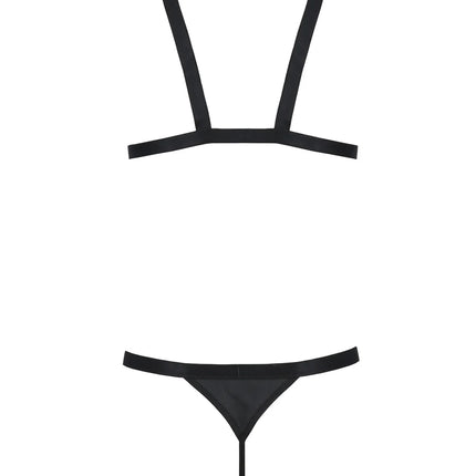schwarzes Harness Set 039 von Passion - Herren-Set