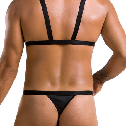 schwarzes Harness Set 039 von Passion - Herren-Set