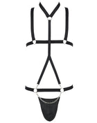 schwarzes Harness Set 039 von Passion - S/M / schwarz - Herren-Set