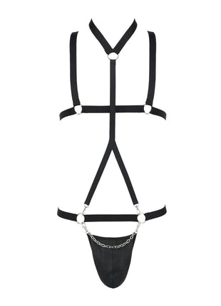 schwarzes Harness Set 039 von Passion - S/M / schwarz - Herren-Set