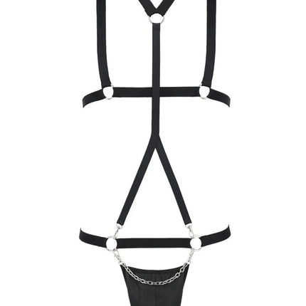 schwarzes Harness Set 039 von Passion - S/M / schwarz - Herren-Set