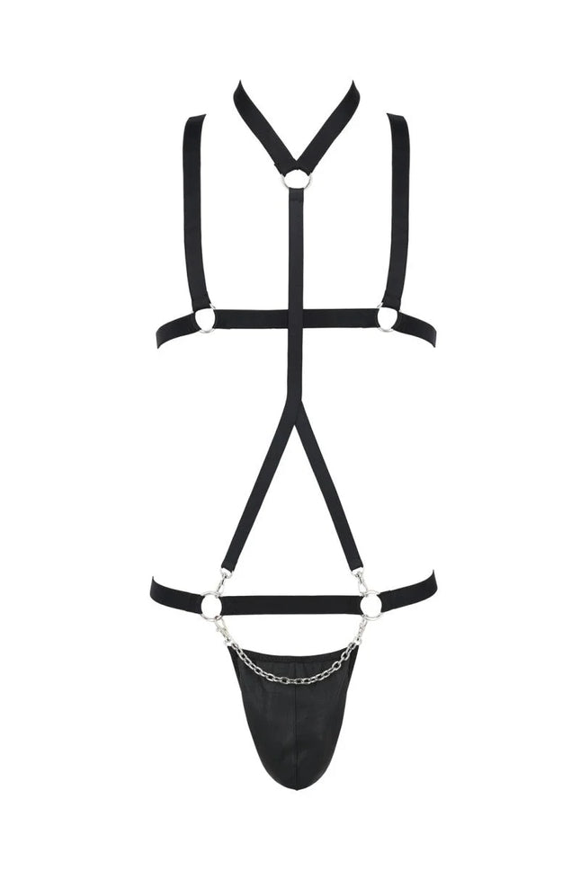 schwarzes Harness Set 039 von Passion - S/M / schwarz - Herren-Set