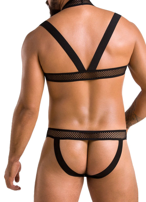schwarzes Harness Set 043 von Passion - Herren-Set