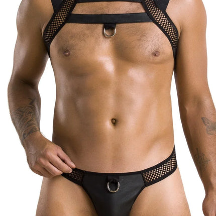 schwarzes Harness Set 043 von Passion - S/M / schwarz - Herren-Set