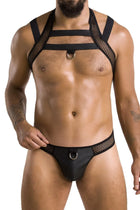 schwarzes Harness Set 043 von Passion - S/M / schwarz - Herren-Set