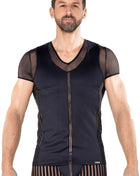 schwarzes Herren T-Shirt 2201-81 von Look Me - S / schwarz - Herren-Shirt
