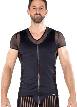 schwarzes Herren T-Shirt 2201-81 von Look Me - S / schwarz - Herren-Shirt