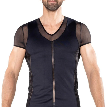 schwarzes Herren T-Shirt 2201-81 von Look Me - S / schwarz - Herren-Shirt
