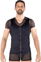 schwarzes Herren T-Shirt 2201-81 von Look Me - S / schwarz - Herren-Shirt