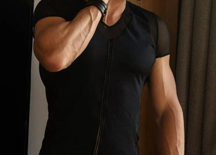 schwarzes Herren T-Shirt 2201-81 von Look Me - Herren-Shirt