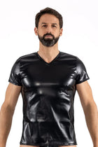 schwarzes Herren T-Shirt 2401-81 von Look Me - S / schwarz - Herren-Shirt