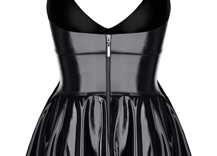 schwarzes Lack Miniklied TDSvenja001 von Demoniq - Minikleid
