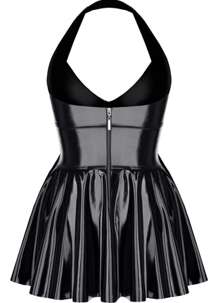 schwarzes Lack Miniklied TDSvenja001 von Demoniq - Minikleid