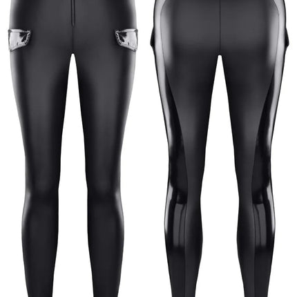 schwarzes Leggings TDMeike001 von Demoniq - S / Black - Leggings