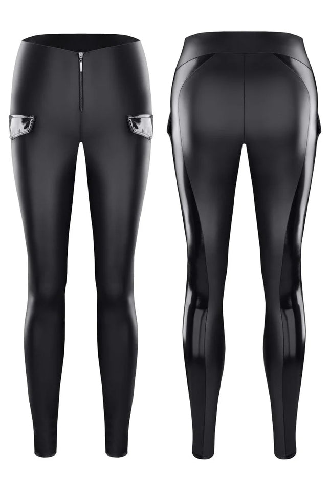 schwarzes Leggings TDMeike001 von Demoniq - S / Black - Leggings