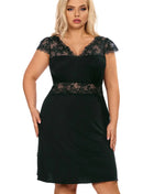 schwarzes Nachtkleid H181417 von Hamana - 2XL / Black - Nachthemd