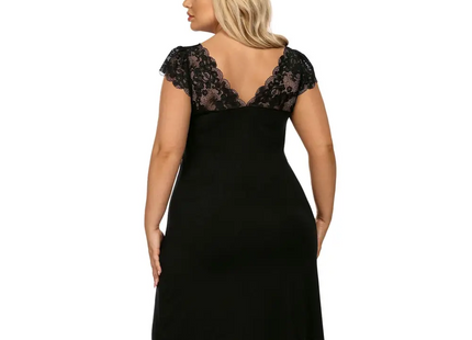 schwarzes Nachtkleid H181417 von Hamana - Nachthemd