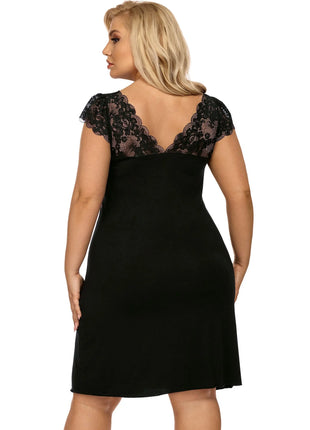 schwarzes Nachtkleid H181417 von Hamana - Nachthemd