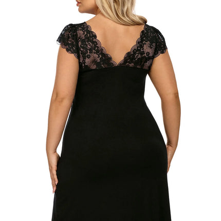 schwarzes Nachtkleid H181417 von Hamana - Nachthemd