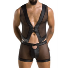 schwarzes Set 053 von Passion - S/M / schwarz - Herren-Set