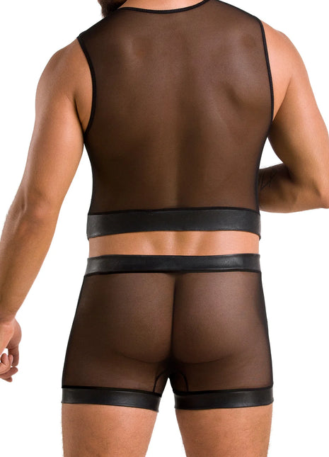 schwarzes Set 053 von Passion - Herren-Set