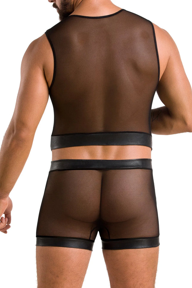 schwarzes Set 053 von Passion - Herren-Set