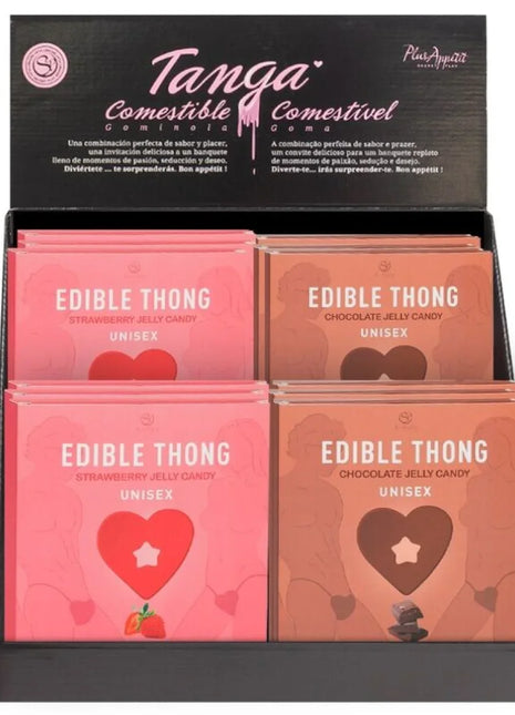 SECRET PLAY - ERDBEER-GUMMIBRCHEN-TANGA - Essbare Dessous