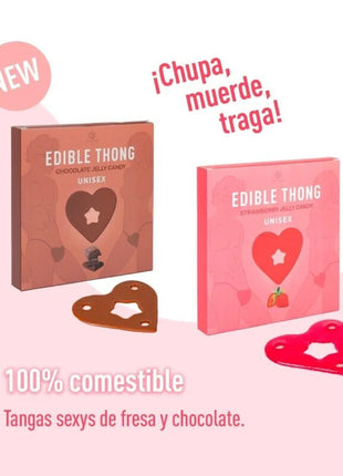 SECRET PLAY - ERDBEER-GUMMIBRCHEN-TANGA - Essbare Dessous