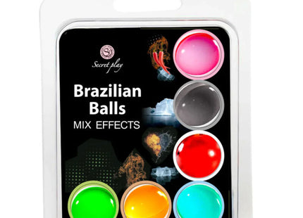 SECRET PLAY SET 6 BRASILIANISCHE BÄLLE MIX-EFFEKT