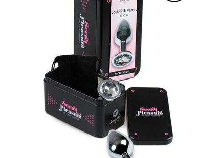 SECRETPLAY - ANALPLUG AUS TRANSPARENTEM ALUMINIUM 7 CM