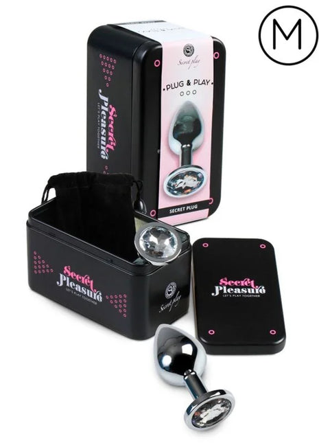 SECRETPLAY - ANALPLUG AUS TRANSPARENTEM ALUMINIUM 7 CM