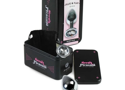 SECRETPLAY - ANALPLUG AUS TRANSPARENTEM ALUMINIUM 8 CM