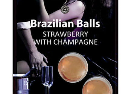 SECRETPLAY - BRASILIANISCHE KUGEL SET ERDBEER UND CHAMPAGNER