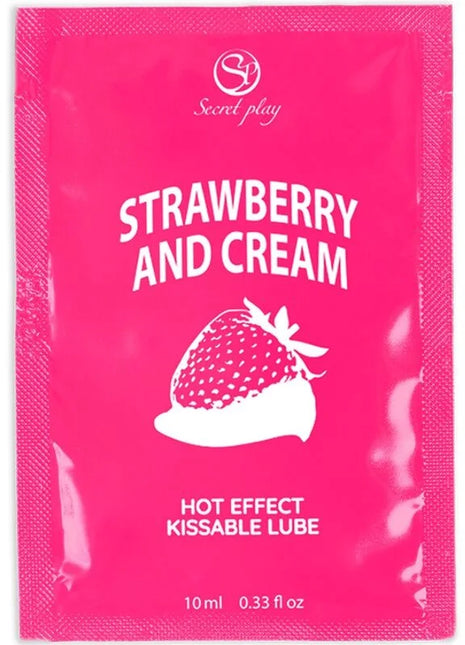 SECRETPLAY - EINZELDOSIS-SCHMIERMITTEL ERDBEER & CREME 10 ML