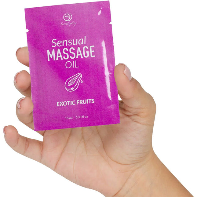 SECRETPLAY - EINZELDOSIS MASSAGEÖL MIT EXOTISCHEN FRÜCHTEN 10 ML